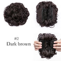 LARGE Comb Clip in Curly Hair Extension