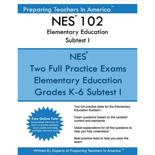 NES 102 Elementary Education Subtests I: NES 102 Reading and English Language Arts and Social Studies - Paperback