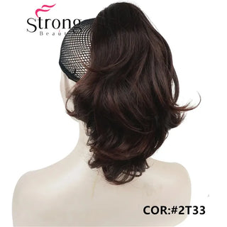 Buy 2t33-brown-mix Clip in Claw Ponytail Hair Extension