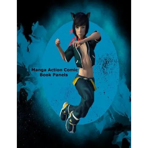 Manga Action Comic Book Panels - Paperback