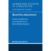 Quantity Adjustment: Vowel Lengthening and Shortening in Early Middle English - Paperback