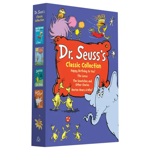 Dr. Seuss's Classic 4-Book Boxed Set Collection: Happy Birthday to You!; Horton Hears a Who!; The Lorax; The Sneetches and Other Stories - Hardcover
