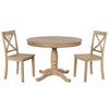 Modern Dining Table Set for 4,Round Table and 4 Kitchen Room Chairs,5 Piece Kitchen Table Set for Dining Room,Dinette,Br