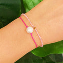 Genuine Pearl Color Dream Bracelet Set of 2