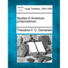 Studies in American Jurisprudence. - Paperback