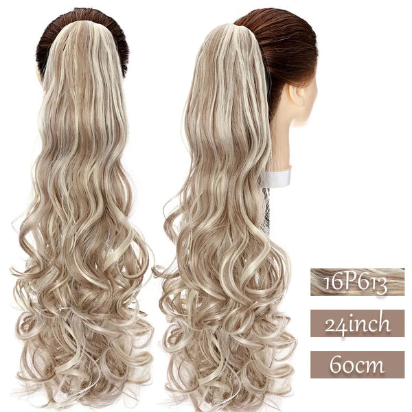 Synthetic Long Wavy Fake Ponytail Extension