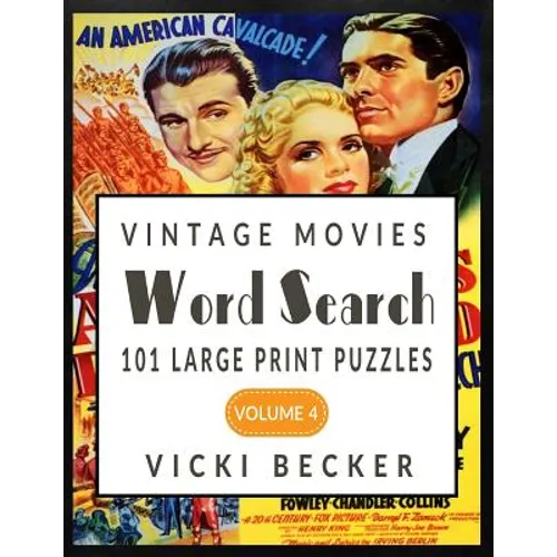 Vintage Movies Word Search - Paperback