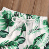 Styles I Love Baby Toddler Green Palm Leaves Swim Shorts Bathing Suit Beach Pool Swimwear Little Boy Swim Trunks