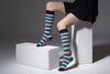Women's Colorful Stripe Knee High Socks Set