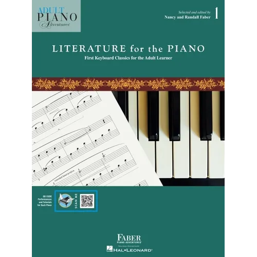 Adult Piano Adventures Literature for the Piano Book 1 - First Keyboard Classics for the Adult Learner (Book/Online Media) - Paperback