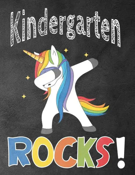 Kindergarten Rocks!: Funny Back To School notebook, Gift For Girls and Boys,109 College Ruled Line Paper, Cute School Notebook, School Comp - Paperback