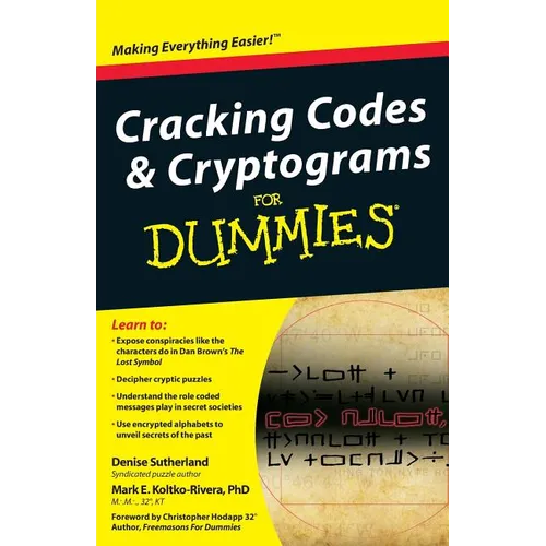 Cracking Codes and Cryptograms for Dummies - Paperback