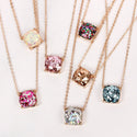 Cushion Glitter Necklace
