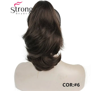 Buy 6-brown Clip in Claw Ponytail Hair Extension