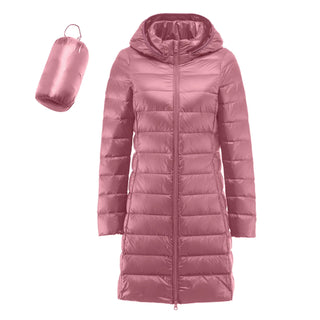 Buy pink Casual Hooded Down Coats