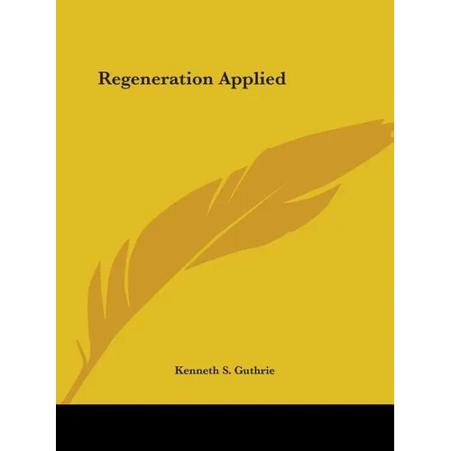 Regeneration Applied - Paperback