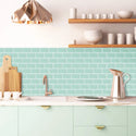 Strong Adhesive Subway Tiles Vinyl Wallpaper Peel and Stick