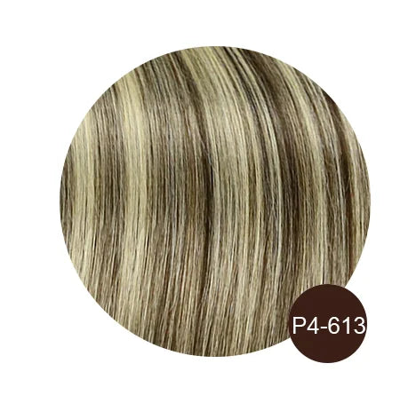 Women Toupee With Bangs Breathable 100% Real Human Hairpiece Blonde Color Wigs