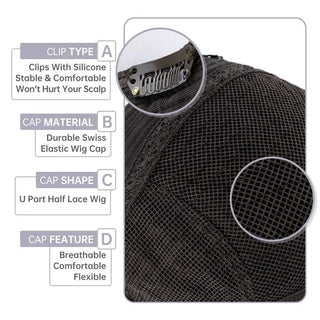 Half Wig Clip in One Piece