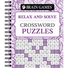 Brain Games - Relax and Solve: Crossword Puzzles (Pattern Cover) - Spiral