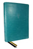 Nkjv, the Bible Study Bible, Leathersoft, Turquoise, Comfort Print: A Study Guide for Every Chapter of the Bible - Imitation Leather