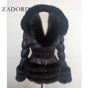 ZADORIN Fashion Faux Fur Coat