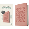 NLT Premium Value Thinline Bible, Filament Enabled (Leatherlike, Dusty Pink Vines) - Imitation Leather