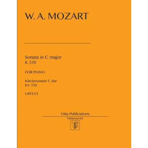 W. A. Mozart. Sonata in C major KV 330 - Paperback