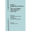 Index to Marriage Notices in the Southern Churchman, 1835-1941. Two Volumes in One (Volume I: A-K), Volume II: L-Z) - Paperback