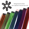 Synthetic Rainbow Highlighted Hair