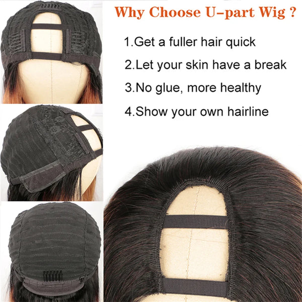 U Part Wig Human Hair Wigs