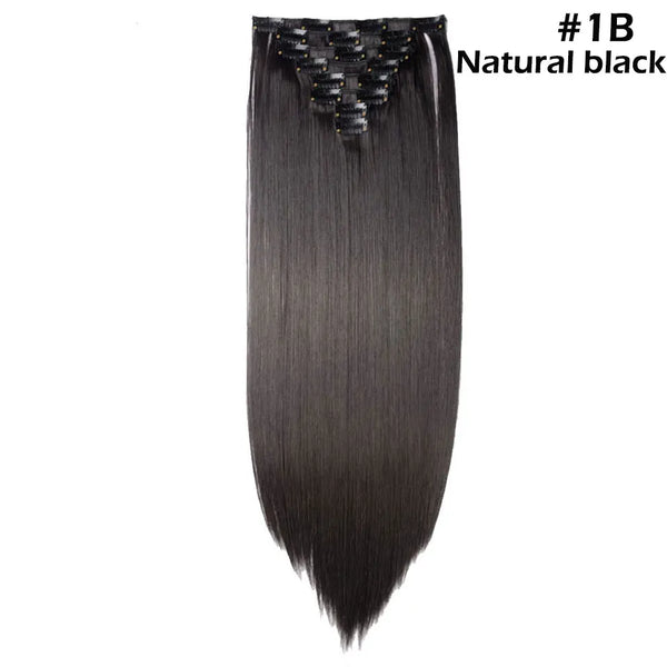 Long Straight Clip in on Hair Extensions