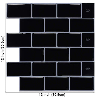 Buy bbw58 Strong Adhesive Subway Tiles Vinyl Wallpaper Peel and Stick