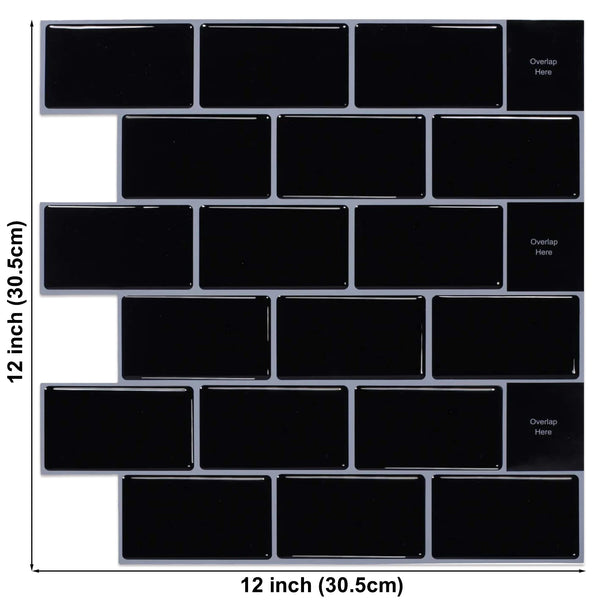 Strong Adhesive Subway Tiles Vinyl Wallpaper Peel and Stick