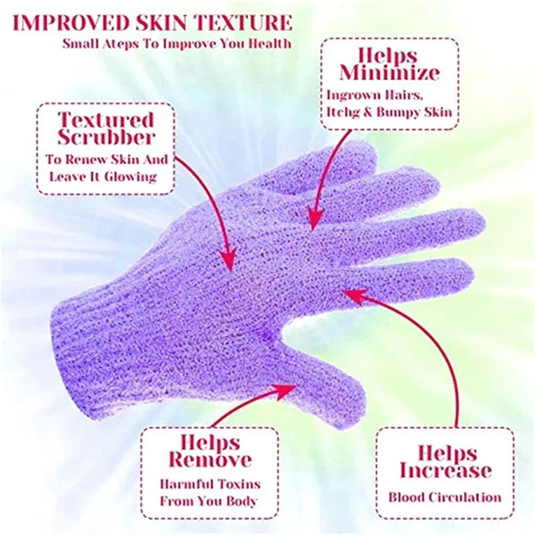 Five Fingers Bath Gloves