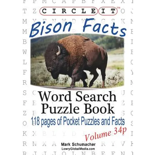Circle It, Bison Facts, Pocket Size, Word Search, Puzzle Book - Paperback