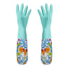 Rubber Velvet Long Gloves Household