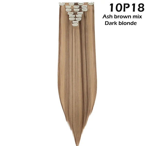 Long Straight Clip in on Hair Extensions