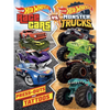 Hot Wheels: Race Cars vs. Monster Trucks: 100% Officially Licensed by Mattel, Activities, Tattoos, & Press-Out Cards for Kids Ages 4 to 8 - Paperback
