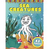 Sea Creatures Coloring Book For Kids: Ocean Animals Education Early Learning Preschool Easy For Boys Girls Baby Toddlers Ages 4-8 - Paperback
