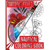 Tattoo-Style nautical coloring book - Paperback