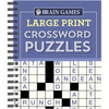 Brain Games - Large Print Crossword Puzzles (Purple) - Spiral