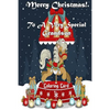 Merry Christmas To A Very Special Grandson! (Coloring Card): Holiday Messages, Christmas Animals, Coloring for Young Children - Paperback
