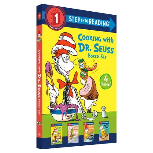 Cooking with Dr. Seuss Step Into Reading 4-Book Boxed Set: Cooking with the Cat; Cooking with the Grinch; Cooking with Sam-I-Am; Cooking with the Lora - Paperback