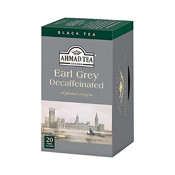 Ahmad Decaffeinated Earl Grey Black Tea 20 foil tea bags