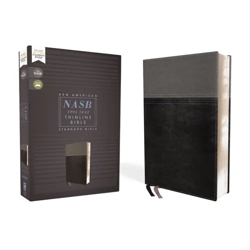 Nasb, Thinline Bible, Leathersoft, Black, Red Letter Edition, 1995 Text, Comfort Print - Imitation Leather