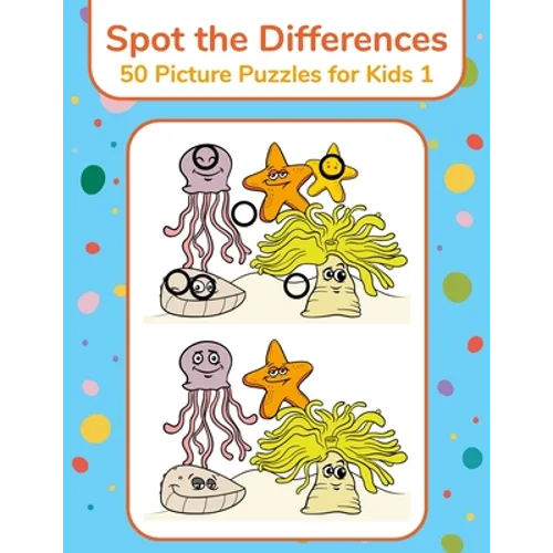 Spot the Differences - 50 Picture Puzzles for Kids 1 - Paperback