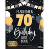 Flashback 70th Birthday Quiz Book Large Print: Turning 70 Humor and Mixed Puzzles for Adults Born in the 1950s - Paperback
