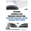 Georgia Business & Law Contractor License Exam ExamFOCUS Study Notes & Review Questions 2016/17 Edition - Paperback