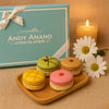 Andy Anand French Macarons, 24-Piece Gift Box – Made Fresh Daily, Assorted Gourmet Flavors, Gluten-Free – Birthday & Holiday Celebration
